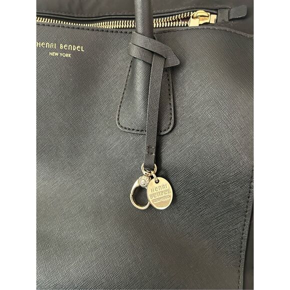 Henri Bendel West 57th Baby Diaper Bag Black Tote Purse - Picture 4 of 6